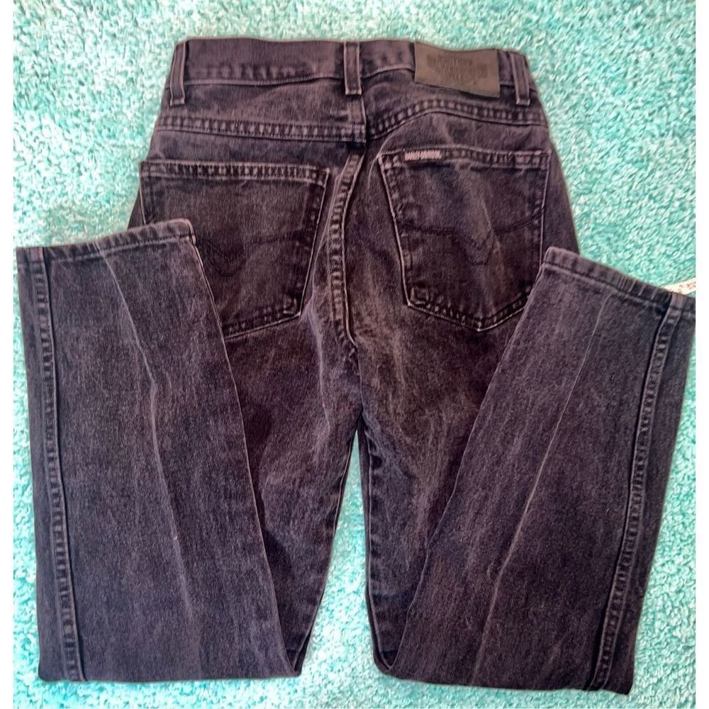 HARLEY DAVIDSON Classic vintage black denim jeans size 28 ladies clothing - Picture 8 of 9